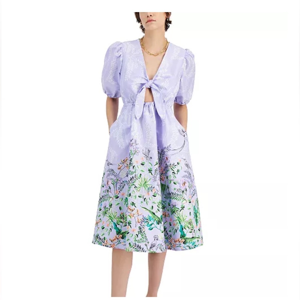 INC International Concepts Lavender Floral Dress